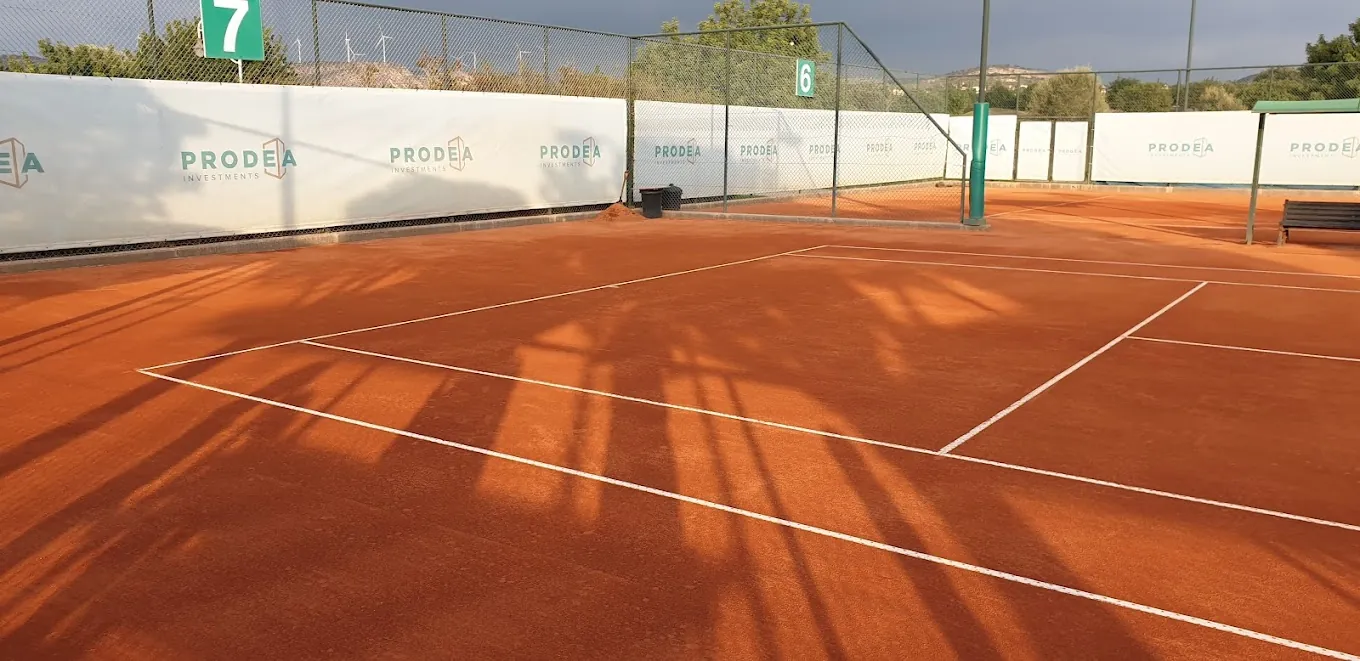 Tennis courts at The Racket Club, Aphrodite Hills